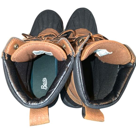 G.H. Bass Duck Boots Black/Brown Men's Size 9 - Picture 7 of 9